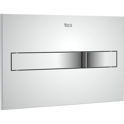 Placa de accionamiento con descarga dual PL2 DUAL (ONE) - ROCA Color: Cromo