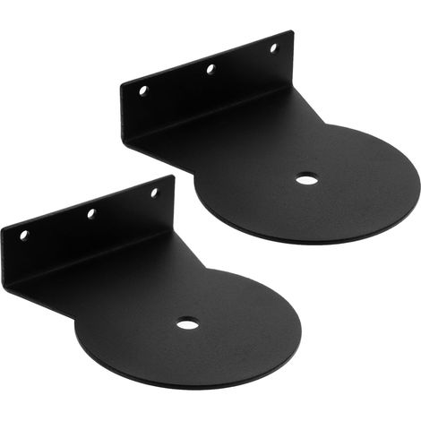 Lot de 2 supports muraux en métal pour arbre à chat - Fixations stables pour échafaudages d'escalade - Peu encombrant - Montage d'accessoires (1/5)