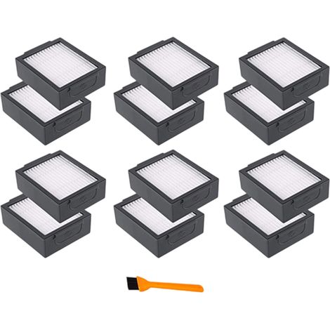 Lot de 12 filtres de rechange HEPA pour aspirateurs iRobot Roomba e5 e5154 e6 i7 i7+ i7156 i1 i3 i4 i8 (sauf Combo J7+) (1/5)