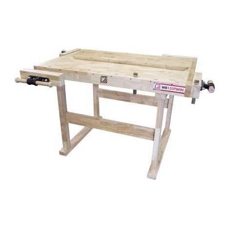 Hobelbank zwei arbeitsflachen HOLZMANN wb155twin (1/2)