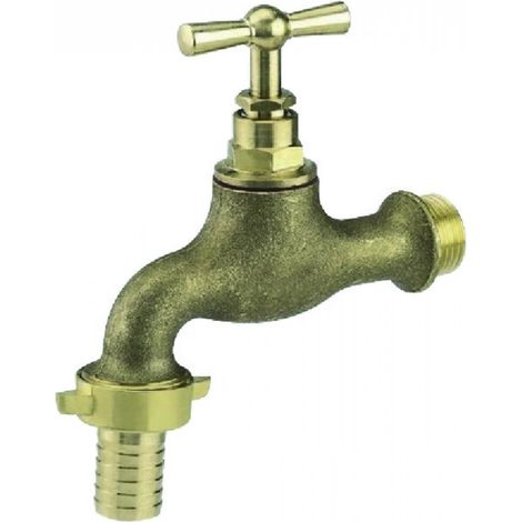Boutt 2146510 R15BR - Rubinetto da giardino in ottone 15 x 21, presa rubinetto 15