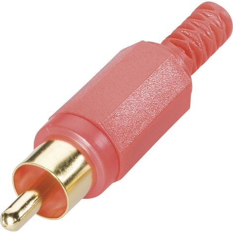 BKL Electronic 0104008/T Cinch-Steckverbinder Stecker, gerade Polzahl: 2  Weiß 1 St.