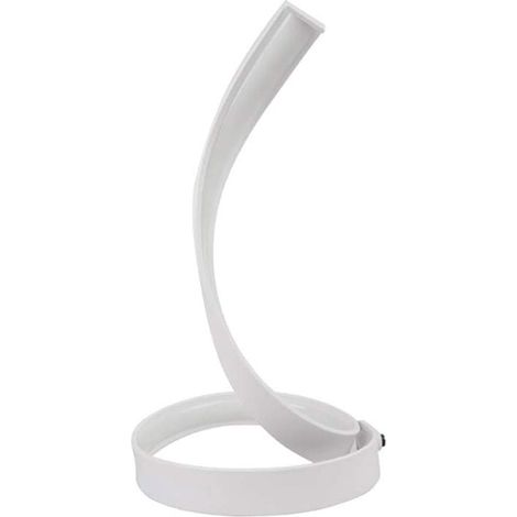Lampada da tavolo led moderna stilizzata a spirale curva 12 watt luce da comodino bianca Luce bianca 6500K (1/5)