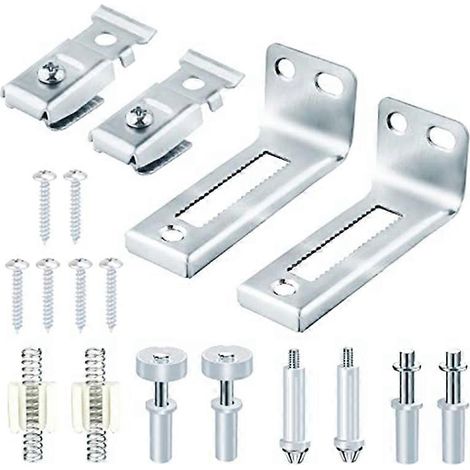 Kit de réparation de quincaillerie pour porte pliante, quincaillerie pour porte de placard de 9,5 mm d'épaisseur, avec pièces supérieures et inférieures. (1/5)