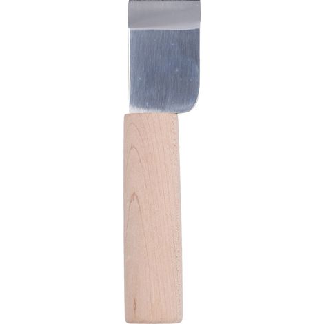 Couteau à cuir durable en acier inoxydable avec manche en bois, tranchant élevé, idéal pour le travail du cuir et le bricolage. Parfait pour la découpe du cuir. (1/5)