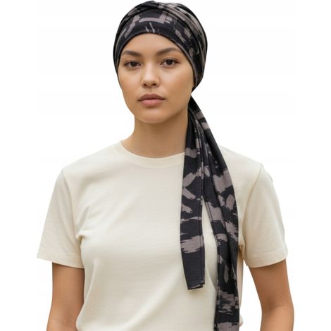 Turbante femenino Benay Wek-528, elegante pañuelo atado también después de la quimioterapia. (1/5)