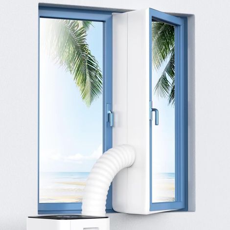 Joint de fenêtre 500 cm pour climatiseur mobile – Kit d'étanchéité universel pour portes et fenêtres – Sans perçage – Isolation thermique (1/5)