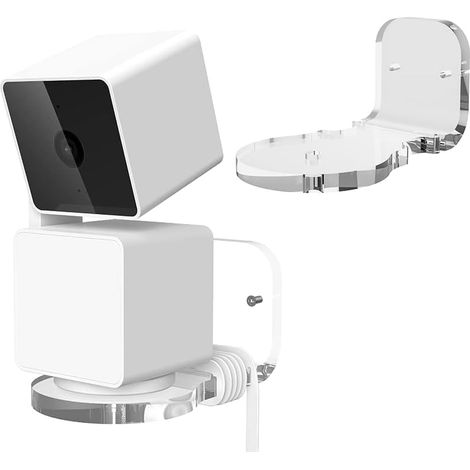 For Blink Mini Pan-Tilt Camera Wall Mount For Mounting Camera On Walls Or Ceilings, Drilling, Wall Mount Made Of Stainless Steel (Transparent) 1 Piece (1/5)