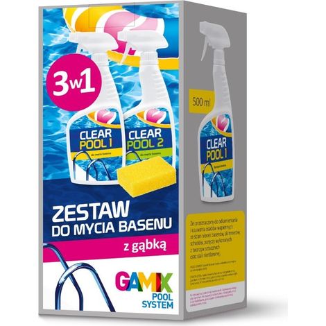 SET 3 IN 1 PER LA PULIZIA DELLA PISCINA CON SPUGNA - GAMIS (1/4)