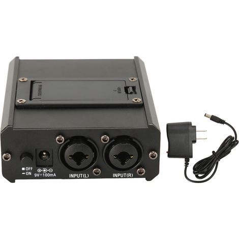 Amplificateur Casque 2 Canaux Compact pour Studio Scène, Alimentation 100‑240V avec Prise US (1/5)