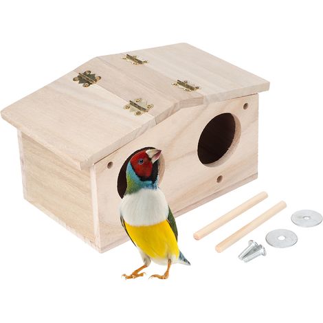 Vogelnest aus Holz – Bruthaus für Papageien und Schwalben (1/5)