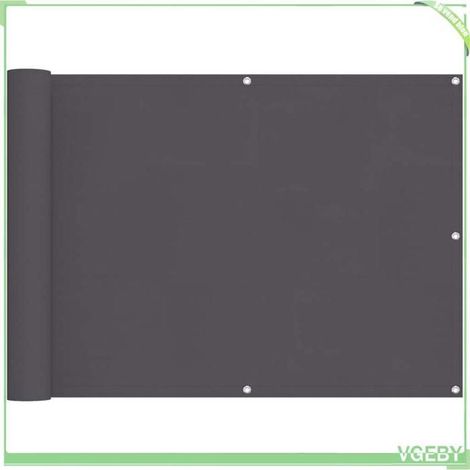 Écran de balcon - FAFEICY - 134864 - Anthracite - Tissu Oxford enduit PU - 75 x 300 cm (1/5)