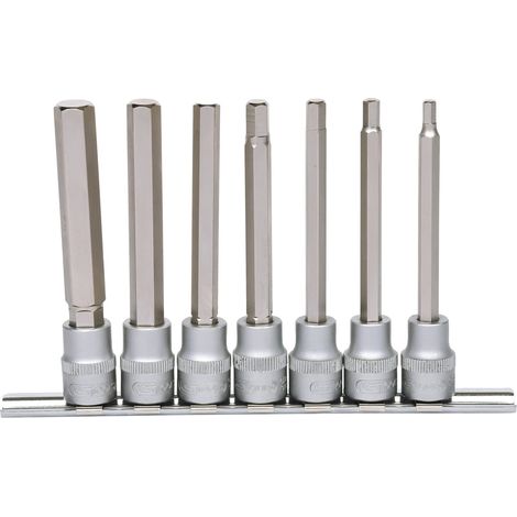 KS TOOLS  3/8"  juego  de llaves  de vaso  para  puntas  hexagonales  largas  7  pzs.  -  911.1560 (1/2)