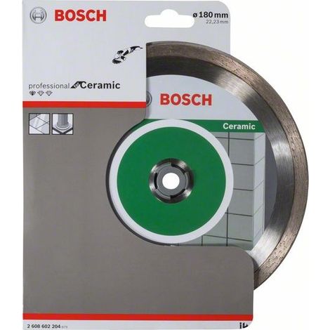 Bosch – Disque diamant pour meuleuse 180 mm – Alésage 22,23 mm – Coupe précise pour carrelage – 2608602204 (1/5)