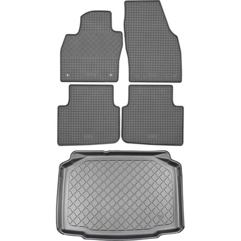 Skoda Kamiq SUV (5 puertas) desde septiembre de 2019. Juego de alfombrillas de goma para coche + alfombrilla para maletero. (1/5)