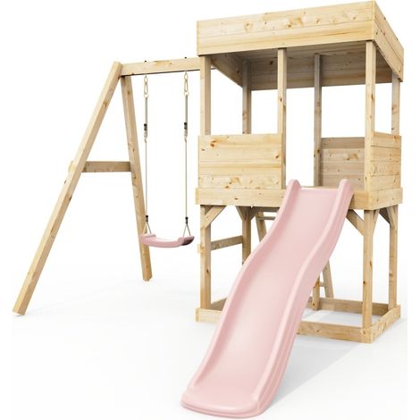 Rebo Lookout Tower with Single Swing and Wave Slide (1/4)