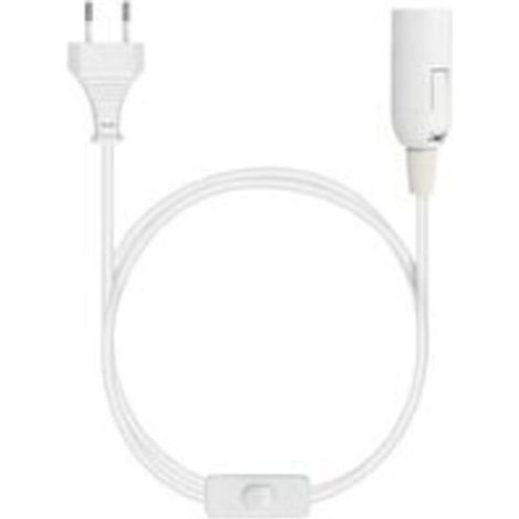 Douille E27 avec fil - Support de lampe pour ampoule avec cordon alimentation prise électrique et interrupteur - Câble 1.8m (1/4)
