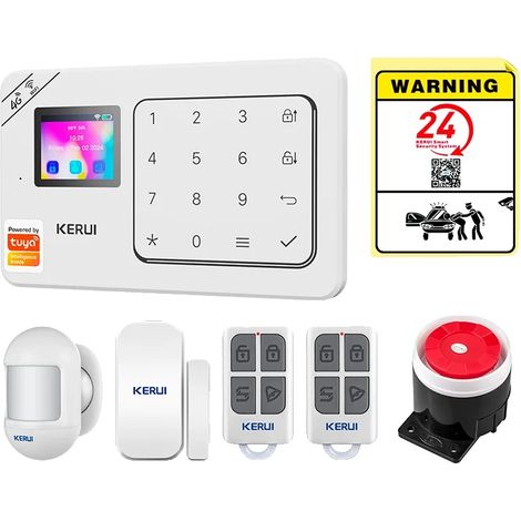 Système d'alarme, connectivité sans fil 4G, intégration d'application intelligente, kit d'alarme 1, Prise EU-a (1/2)