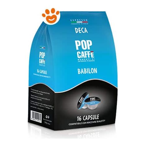 Pop Caffè Babilon Capsule
 Bialetti - Dek decaffeinato - Confezione 16 Capsule -