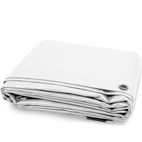 Telo Occhiellato 3x4 mt Copertura Multiuso in PVC Antistrappo Bianco (1/5)