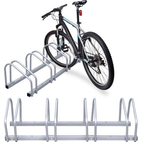 Randaco Aparcabicicletas para 4 bicicletas, L.101 x A.32 x A.26 cm, Aparcabicicletas de suelo y pared