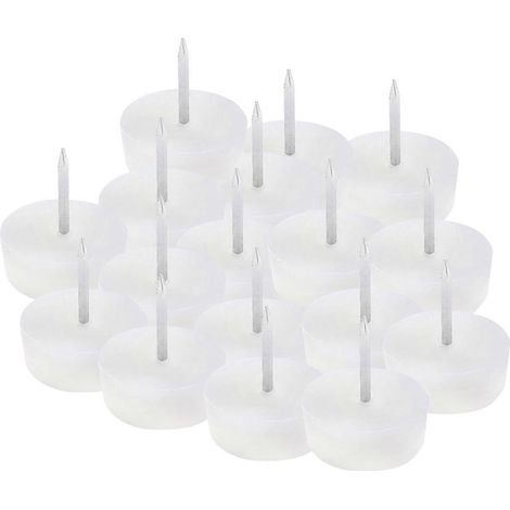 Clous décoratifs blancs en nylon, clous pour meubles, clous décoratifs spécifiques pour canapé (30 pièces). (1/5)