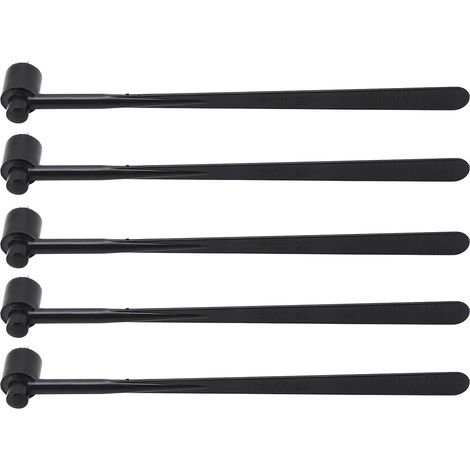Marteau Dermique 5 Pièces à Manche ABS Noir, Tête Acier Inoxydable pour Travaux Industriels (1/5)