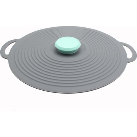 Couvercle hermétique en silicone de 23 cm pour la conservation et la cuisson des aliments - Sans BPA - Compatible four, micro-ondes, congélateur, plaque de cuisson et lave-vaisselle (1/3)
