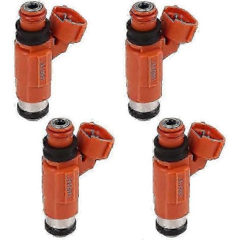 Lot de 4 injecteurs de carburant compatibles avec les moteurs hors-bord Suzuki 4 temps DF100, DF115 et DF140 - Pièces détachées et accessoires