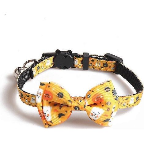 Voici une proposition de titre en français (moins de 190 caractères) :
Accessoires fête Halloween Chat - Collier sécurité détachable Noeud mignon Château Toile d'araignée-3 (1/4)