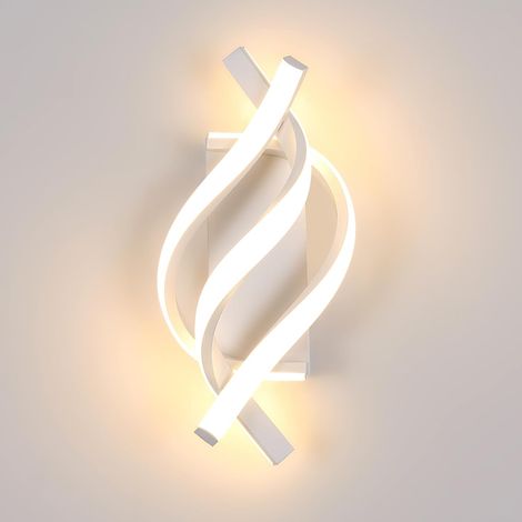 Appliques Murales LED Intérieure, Lampe Murale Moderne  pour Chambre, Appliques Murales pour Salon, Escalier, Couloir, Blanc [Classe énergétique E] [Classe énergétique E]