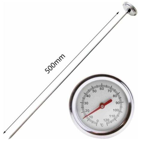 Testeur de Sol pour Compost avec Sonde en Acier Inoxydable - Thermomètre pour Jardin et Pelouse composteur de jardin (1/4)