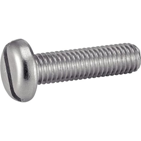 Vis machine ACTON DIN 85 Tête cylindrique large fendue 3x25 mm Inox A2 - Pack 7600