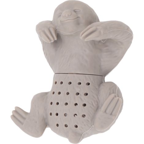 Infuseur à thé en silicone forme d'animal paresseux, filtre flexible pour thé en vrac, passoire réutilisable (1/5)