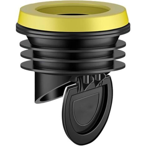 Clapet anti odeur pvc 100, joint de toilettes anti-odeur avec clapet anti-retour pour tuyaux en PVC de 100 à 110 mm (noir)