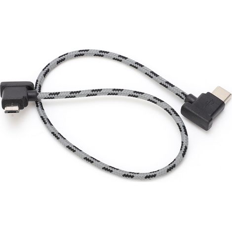 Câble de données Type C coudé vers Micro USB pour manette DJI Mavic Air 2 / Mini 2 (1/5)