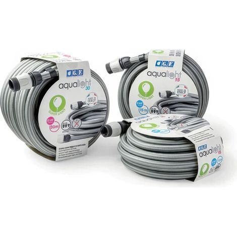 Set Tubo Leggero Aqualight da 30 m Diametro 3/4 con Raccordi e Presa Rubinetto