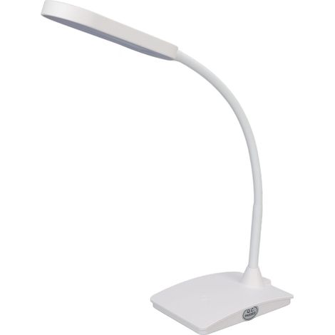 Lampe de bureau LED blanche, 3 niveaux de luminosité, 27 puces lumineuses, pliable pour lecture, maquillage et tatouage. (1/5)