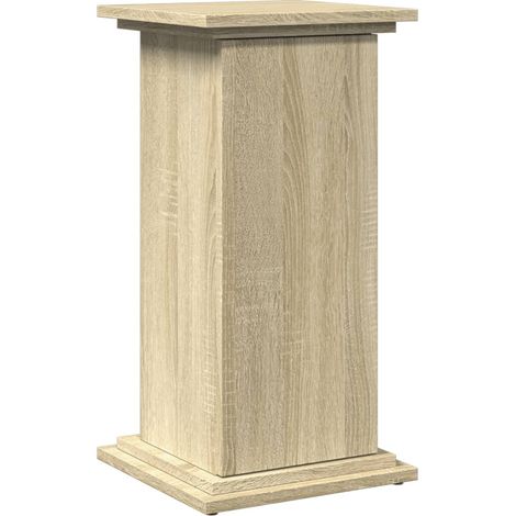 Pedestal expositor con almacenaje roble Sonoma 31x30x60 cm vidaXL