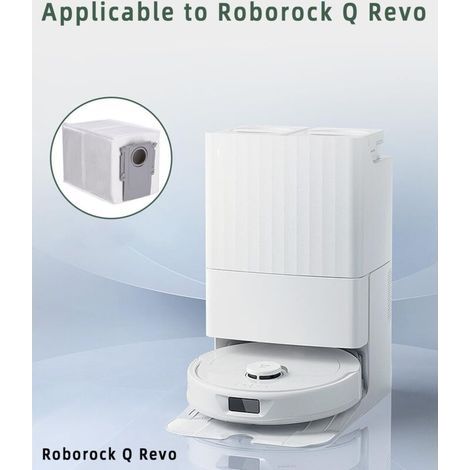Aiperq – Lot de 12 sacs à poussière pour aspirateurs Roborock Q Revo/Qrevo Pro/Qrevo MaxV – Fibres ultrafines – Filtration haute efficacité (1/3)