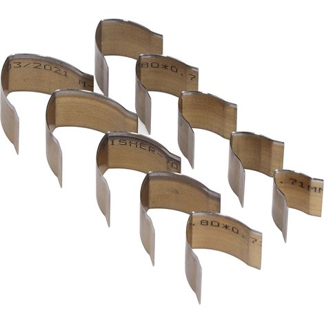 10 moules de découpe pour embouts de bracelets de montre (queue pointue, queue d'épée, queue carrée) pour embouts de ceintures en cuir faits main et queues d'épée (1/5)