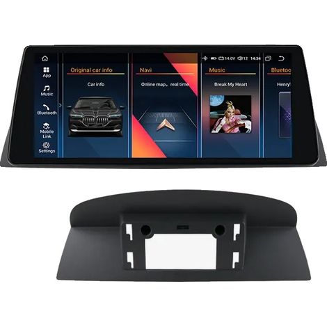 Autorradio con pantalla táctil e integración con smartphone, compatible con BMW Serie 5 E60 E61 CCC CIC 2005-2010, 8G 128G CIC (1/2)