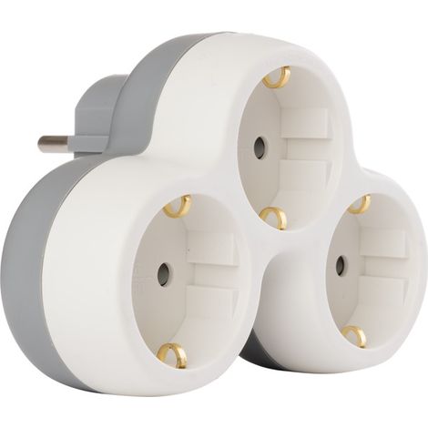 Triplite Schuko 16A Bolea - Blanc et Gris - Zenitech (1/5)