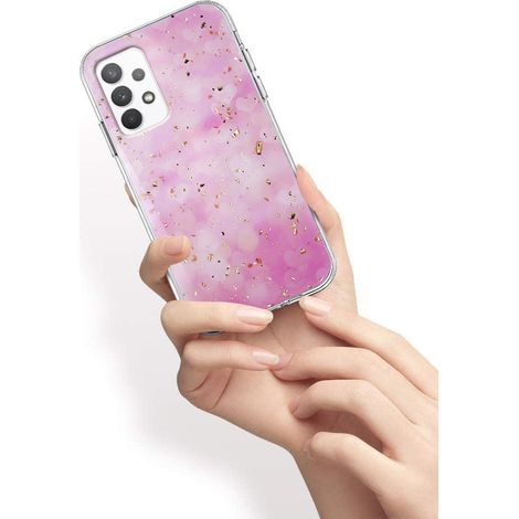 Custodia Gold Glam per Samsung Galaxy A13 4G, rosa (1/3)