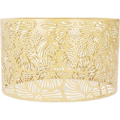Abat-jour, style moderne et épuré, décoration intérieure, pour ampoules E14 et E27, couleur or (1/5)