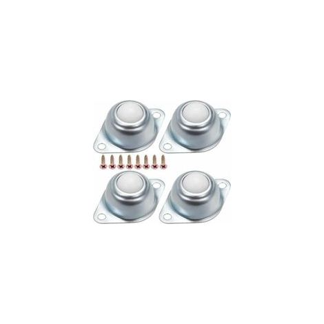4 PCS Roulette a Bille Roulement de Transfert Roulement Convoyeur Roulettes pour Meubles Roulette a Bille Nylon Roulettes à Billes de Transfert pour Convoyeur, Transmission, Meubles (1/4)