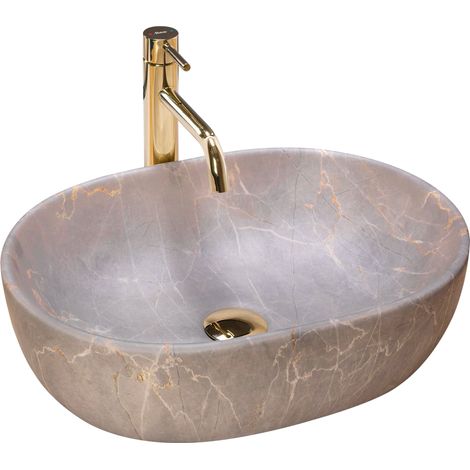 LAVABO SOBRE ENCIMERA REA LARA BEIGE
