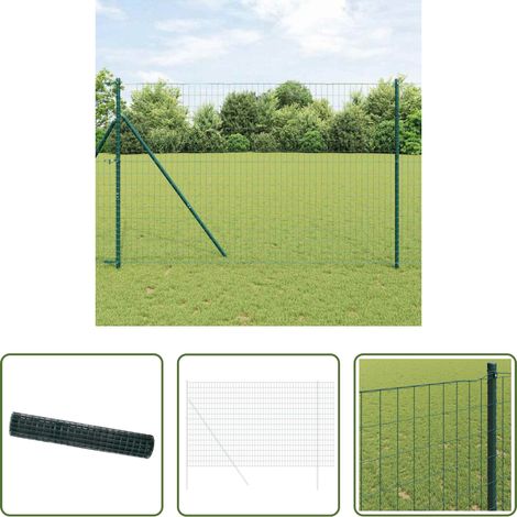 Gartenzaun - Eurozaun Grün 1,6 x 10 m PVC-beschichtetes Eisen (1/5)