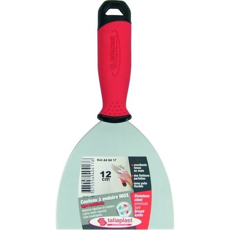COUTEAU A ENDUIRE TYPE AMERICAIN INOX 12CM TALIAPLAST - 440417