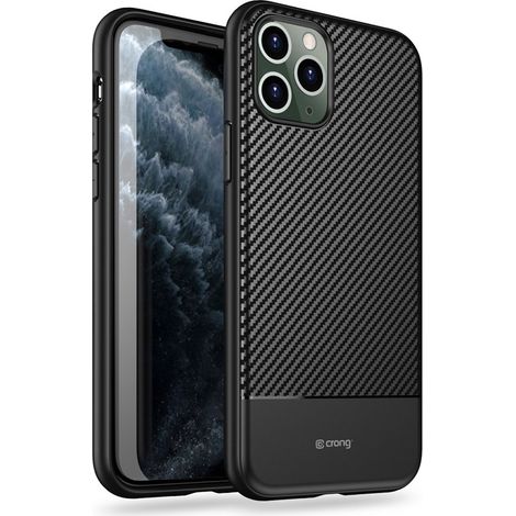 Cover Crong Prestige Carbon per iPhone 11 Pro Max (nera) (1/5)